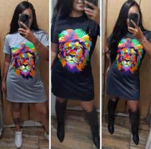 MM BOUTIQUE Blusão Camisa Varias Estampas Moda Oversized Feminina