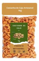Mn Plus 1Kg Castanha Caju Artesanal Torrada Inteira Com Sal
