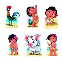 Moana Baby Kit 6 Displays De Mesa Totens De Decoração Festa Moana Baby Kit 6 Displays De Mesa Totens De Decoração Festa