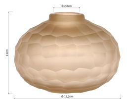 MOANA VASO 11x15x15cm VIDRO ÂMBAR MOANA VASO 11x15x15cm VIDRO ÂMBAR