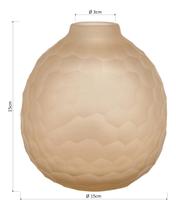 MOANA VASO 15x15x15cm VIDRO ÂMBAR MOANA VASO 15x15x15cm VIDRO ÂMBAR