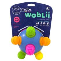 MOBI WOBLII Brinquedo Sensorial do Bebê - Bola STEM para bebês e crianças com idade de 3 meses +, Desenvolvimento de habilidades motoras, multicolorido, multidimensional e durável, feito de silicone de grau alimentício,