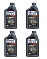 Mobil Super 20w50 Mineral Kit 4 unid para motos