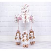 Mobile bebe arco boneca vestido com lese para berço