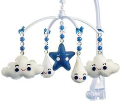 Móbile Berço Bebê Musical E Giratório Chuva De Amor Marinho - Sleepbaby