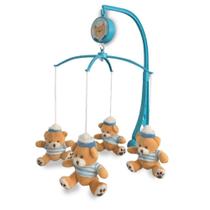 Móbile Berço Giratório Musical Em Pelúcia Azul - Kitstar