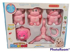 Mobile Berço Infantil Musical rosa Varios modelos. - Toys
