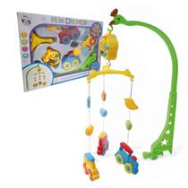 Mobile Berço Trem Trenzinho Giratorio Musical Presente Bebe Brinquedo Som Recem Nascido