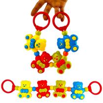 Móbile carrinho berço bebê conforto barulho Chocalho ursinho