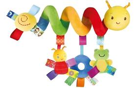 Móbile Centopeia Espiral Bebe Carrinho Com Chocalho Diversao