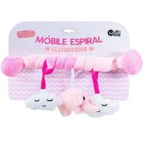 Mobile de Carrinho Espiral Elefante Menina UNIK BABY ME2029-EF - Unik TOYS