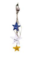 Móbile de estrela em madeira maciça, medindo 30 cm Móbile de estrela em madeira maciça, medindo 30 cm