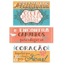 Móbile de parede frases a felicidade ocupa todos espacos...34x25 Móbile de parede frases a felicidade ocupa todos espacos...34x25