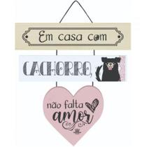 Móbile de Parede frases em Casa com Cachorro zenir