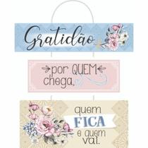 Móbile De Parede Frases Gratidão Por Quem Chega...30x28 Móbile De Parede Frases Gratidão Por Quem Chega...30x28