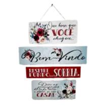 Móbile De Parede Frases Que Bom Que Você Chegou... 35x29