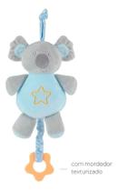 Móbile de Pelúcia Bebê Infantil Coala Musical com Corda Azul +4m - Buba
