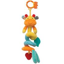 Móbile de Pelúcia Mola de Atividades Happy Zoo Espiral Para Berço e Carrinho Bebê Infantil Buba