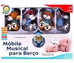 Mobile Giratório Musical P/ Berço Em Pelúcia Pirata Kitstar