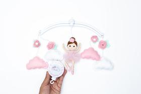 Mobile giratório Musical para bebe Bailarina Boneca