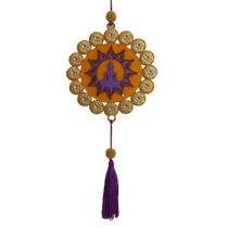 Móbile Mandala Buda/Flor de Lótus/Resiliência e Harmonia 12cm