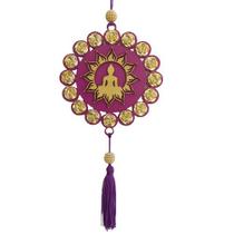 Móbile Mandala Buda/Flor de Lótus/Resiliência e Harmonia 12cm