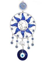 Móbile Mandala Olho Grego Sol e Lua Contra Mau-Olhado Grande