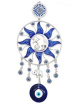 Móbile Mandala Olho Grego Sol e Lua Contra Mau-Olhado Grande