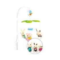 Mobile Musical Eletrônico Plush Berço Carrinho Brinquedo Infantil Ursinhos