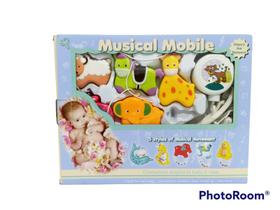Móbile Musical Giratório Brinquedo Para Berço Bebê Bichinhos.