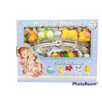 Móbile Musical Giratório Brinquedo Para Berço Bebê Bichinhos. - Toys