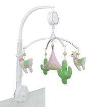 Móbile Musical Lhama Rosa Quarto Bebê Infantil Menina