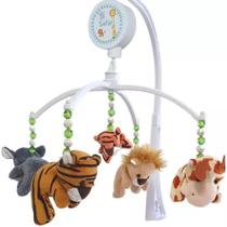 Mobile Musical Para Berço Bebe Safari com Musicas Animaizinhos de Pelucia - Unik