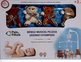 Mobile Musical Pelucia Ursinho Unisex - Pais & Filhos