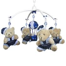 Móbile Musical Ursinho Marinho E Balão Quarto Bebê Infantil Móbile Musical Ursinho Marinho E Balão Quarto Bebê Infantil
