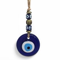 Móbile Olho Grego Corda Dupla Afasta Inveja Mau Olhado 27 cm Móbile Olho Grego Corda Dupla Afasta Inveja Mau Olhado 27 cm