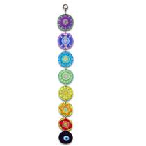Móbile Olho Grego MDF 7 Chakras Alinhamento Corporal 52 cm Móbile Olho Grego MDF 7 Chakras Alinhamento Corporal 52 cm