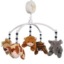 Mobile Para Berço De Bebe Musical Giratório Safari Marinho