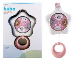 Mobile Para Berço e Carrinho Estrelinha Musical Rosa Hora do Soninho Buba - 12763