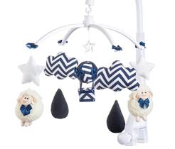 Móbile para berço musical e giratório Ovelhinha Marinho Móbile para berço musical e giratório Ovelhinha Marinho