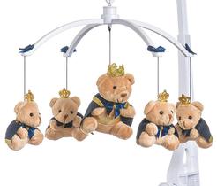 Móbile para berço musical e giratório Príncipe Marinho Móbile para berço musical e giratório Príncipe Marinho