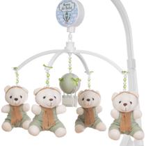 Mobile Para Berço Musical Giratório Baloeiro Verde