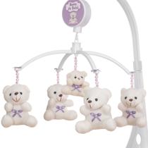 Mobile Para Berço Musical Giratório Gravata Lilás