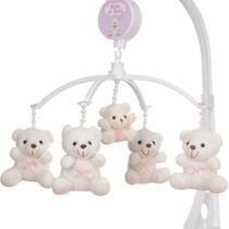 Mobile Para Berço Musical Giratório Gravata Rosa