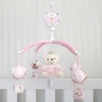 Mobile para berço musical giratório princesa balão rosa