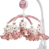Mobile Para Berço Musical Giratório Princesa Rosé Liso