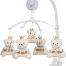 Mobile Para Berço Musical Giratório Rei Azul Bebe