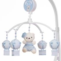 Mobile Para Berço Musical Giratório Urso Balão Azul Bebe Mobile Para Berço Musical Giratório Urso Balão Azul Bebe