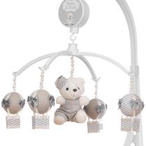 Mobile Para Berço Musical Giratório Urso Balão Cinza Mobile Para Berço Musical Giratório Urso Balão Cinza