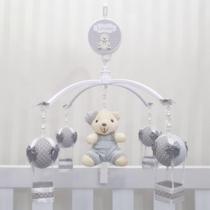 Mobile Para Berço Musical Giratório Urso Balão Cinza - Le-leão Artigos Infantis
